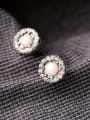 thumb Fashion Small Crystal Round Flowers Alloy Stud Cluster earring 3