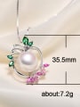 thumb Copper With Platinum Plated Personality Flower Necklaces 2