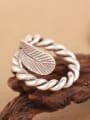 thumb Retro Leaf Handmade Twisted Ring 2