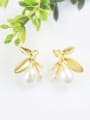 thumb Temperament Tree Branch Artificial Pearl Earrings 2