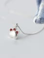 thumb S925 silver lovely cat's paw pendant 1