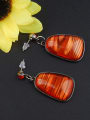 thumb Exaggerated Geometrical Colorful Resin Alloy Two Pieces Jewelry Set 1