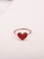 thumb Sweet Heart-shaped Titanium Ring 0