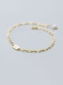 thumb 925 Sterling Silver With Smooth Simplistic Chain Bracelets 2