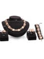 thumb Alloy Imitation-gold Plated Fashion Rhinestones Four Pieces Jewelry Set 2