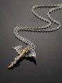 thumb Punk style Personalized Little Sword Titanium Necklace 1