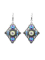 thumb Retro style Personalized Colorful Enamel Alloy Earrings 0