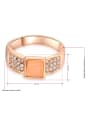 thumb Fashion Square Shaped Opal Women Ring 1