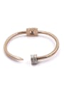 thumb Fashion Color Plated Titanium Opening Ring 3