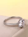 thumb Smple Cubic White Zircon Copper Ring 3