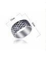 thumb Stainless Steel With Antique Silver Plated Simplistic Round Rings 2