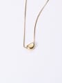thumb Titanium With Gold Plated Simplistic Smooth Geometric Necklaces 1