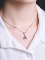 thumb Water Drop Color Shining Wedding Accessories Necklace 1