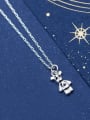 thumb 925 Sterling Silver With Silver Plated Simplistic Star Bear Necklaces 1