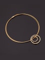 thumb 2018 Alloy Imitation-gold Plated Fashion Circles Three Pieces Jewelry Set 2