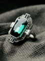 thumb Fashion Emerald Glass Stones Alloy Ring 3