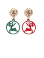 thumb Alloy With Rose Gold Plated Cute Irregular Drop Earrings 1