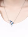 thumb Women 18K Gold Butterfly Shaped Crystal Necklace 1