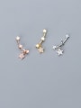 thumb 925 Sterling Silver With Cubic Zirconia  Cute Star Stud Earrings 1
