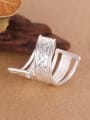 thumb Exaggerated Personalized Silver Opening Ring 2