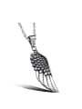 thumb Personalized Titanium Angel Wing Necklace 0