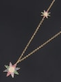 thumb Copper With  Cubic Zirconia Sunflower Trendy Necklaces 2