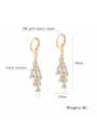thumb Copper With 18k Gold Plated Trendy Water Drop Earrings 2