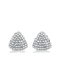 thumb Trendy Triangle Shaped Austria Crystal Stud Earrings 0
