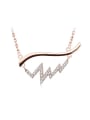 thumb 18K Rose Gold S925 Silver Zircon Necklace 0