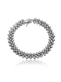 thumb Delicate 18K Platinum Plated Zircon Bracelet 0