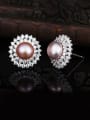 thumb Pink Freshwater Pearl Cluster earring 1