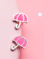 thumb Fresh Umbrella Shaped S925 Silver Enamel Stud Earrings 0