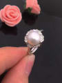 thumb Freshwater Pearl Flower Ring 0