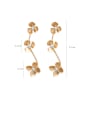 thumb Alloy With Imitation Gold Plated Fashion Flower Drop Earrings 2