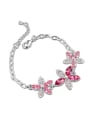 thumb Fashion Shiny austrian Crystals-covered Flowers Alloy Bracelet 1