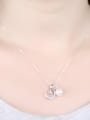thumb Freshwater Pearl Star Moon Pendant Clavicle Necklace 1