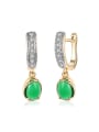 thumb Fashion Oval Stone Rhinestones Earrings 3