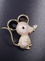 thumb Copper With  Cubic Zirconia Cute Animal Mickey Mouse Brooches 0