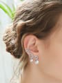 thumb Fashion Personalized Artificial Pearls Rhinestones Stud Earring 1