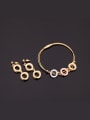 thumb Alloy Imitation-gold Plated Fashion Hollow Circles Three Pieces Jewelry Set 2