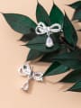 thumb 925 Sterling Silver With Cubic Zirconia Fashion Bowknot Stud Earrings 2