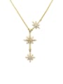 thumb Gold Plated Micro Pave Zircons Exquisite Women Necklace 0