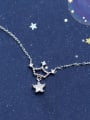 thumb 925 Sterling Silver With Silver Plated Personality Crown Star Necklaces 0