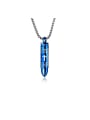 thumb Titanium With English letter  Personality Bullet Pendant  Necklaces 0