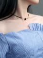 thumb Fashion Black Round Rose Gold Plated Necklace 1