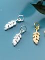 thumb 925 Sterling Silver With Cubic Zirconia  Simplistic Leaf Charms 1