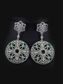 thumb Luxury Round Shaped Wedding drop earring 0