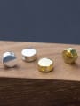 thumb 925 Sterling Silver With Gold Plated Simplistic Glossy Geometric Charms 3