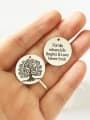 thumb Stainless Steel With Trendy Round with tree and words Charms 0