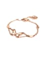 thumb Europe And The United States Rose Gold Plated Butterfly Titanium Bracelet 0